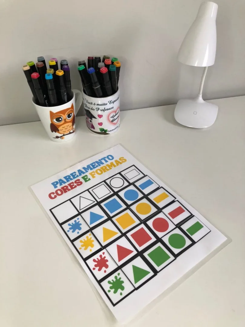 Pareamento Cores e Formas — Pronto para Imprimir — imagem 3