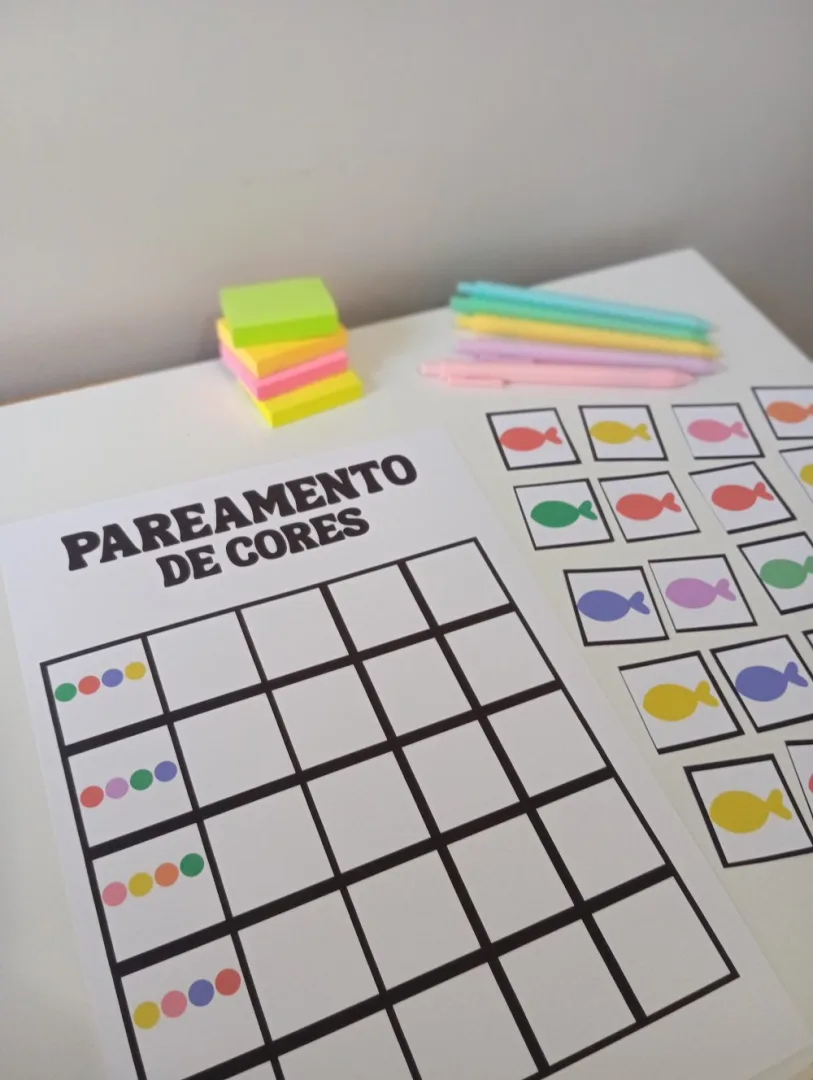 Pareamento de Cores Peixe — Pronto para Imprimir — imagem 2