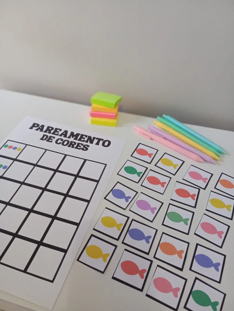 Pareamento de Cores Peixe — Pronto para Imprimir — imagem 3