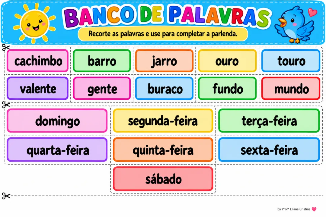 Parlenda Atividade Coletiva - Educação Infantil - PDF — imagem 3