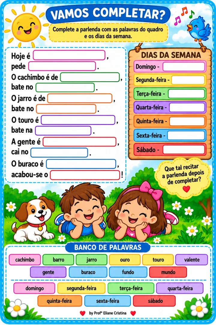 Parlenda Atividade Coletiva - Educação Infantil - PDF — imagem 4