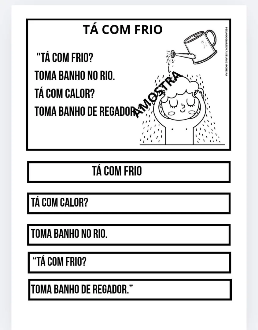 Parlendas fatiadas atividade PDF Ensino fundamental  — imagem 3