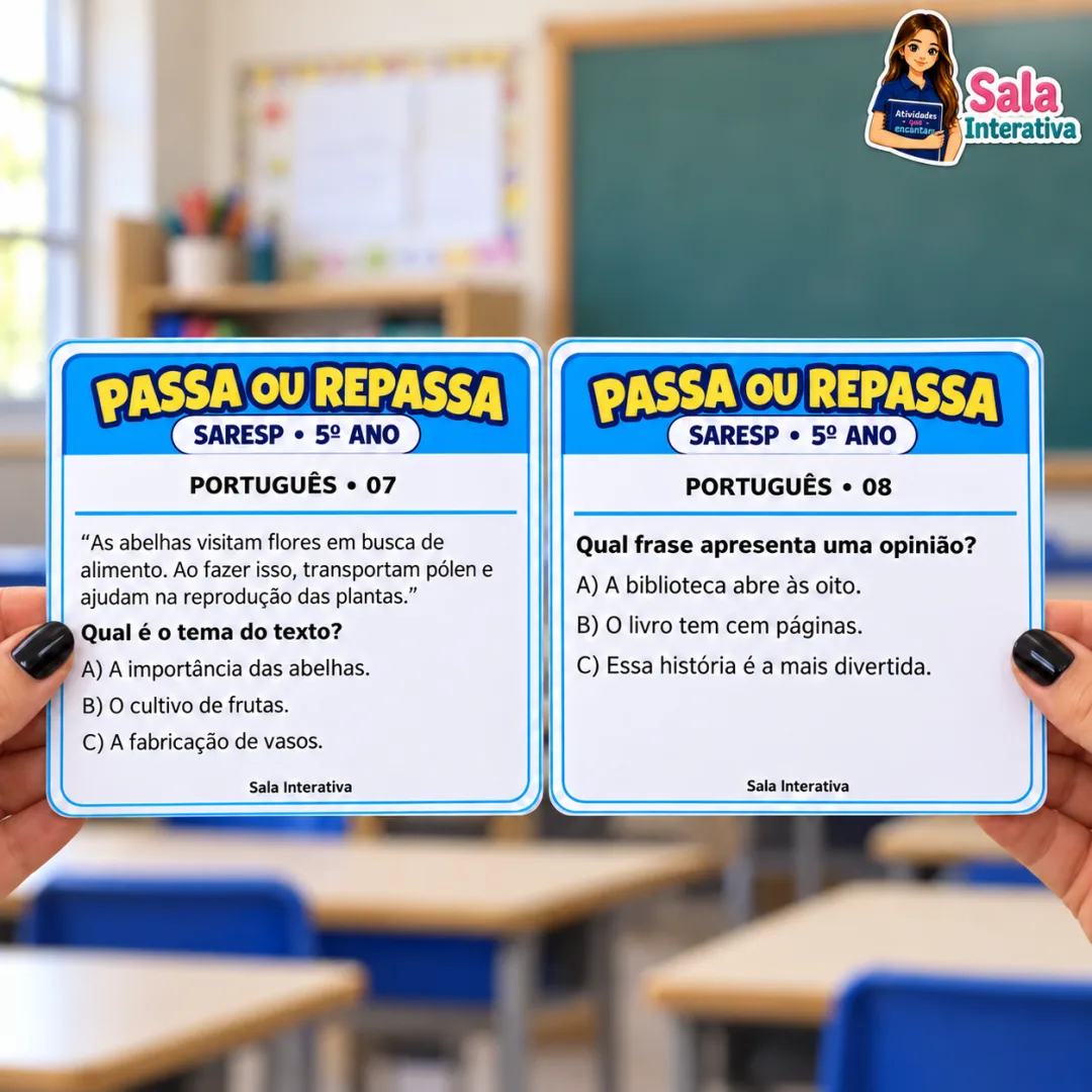 Passa ou Repassa SARESP - 5º Ano -Português e Matemática - PDF — imagem 4