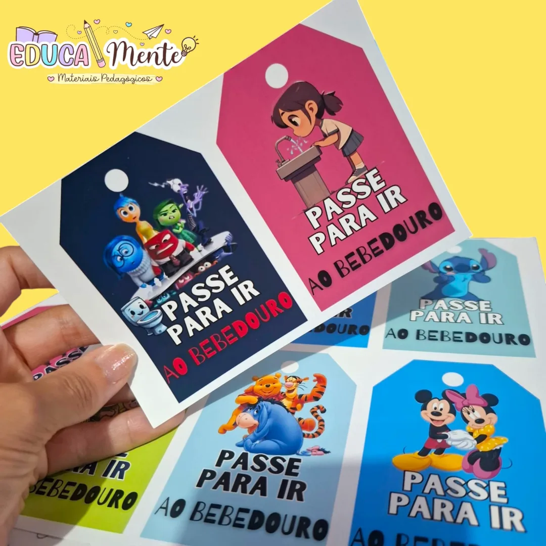 💛 PASSE PARA BANHEIRO OU BEBEDOURO 🩵 — imagem 2