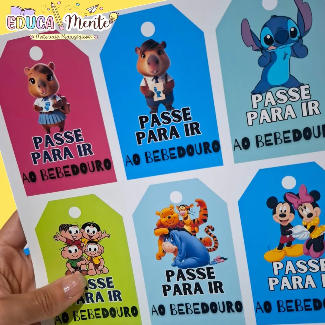 💛 PASSE PARA BANHEIRO OU BEBEDOURO 🩵 — imagem 3