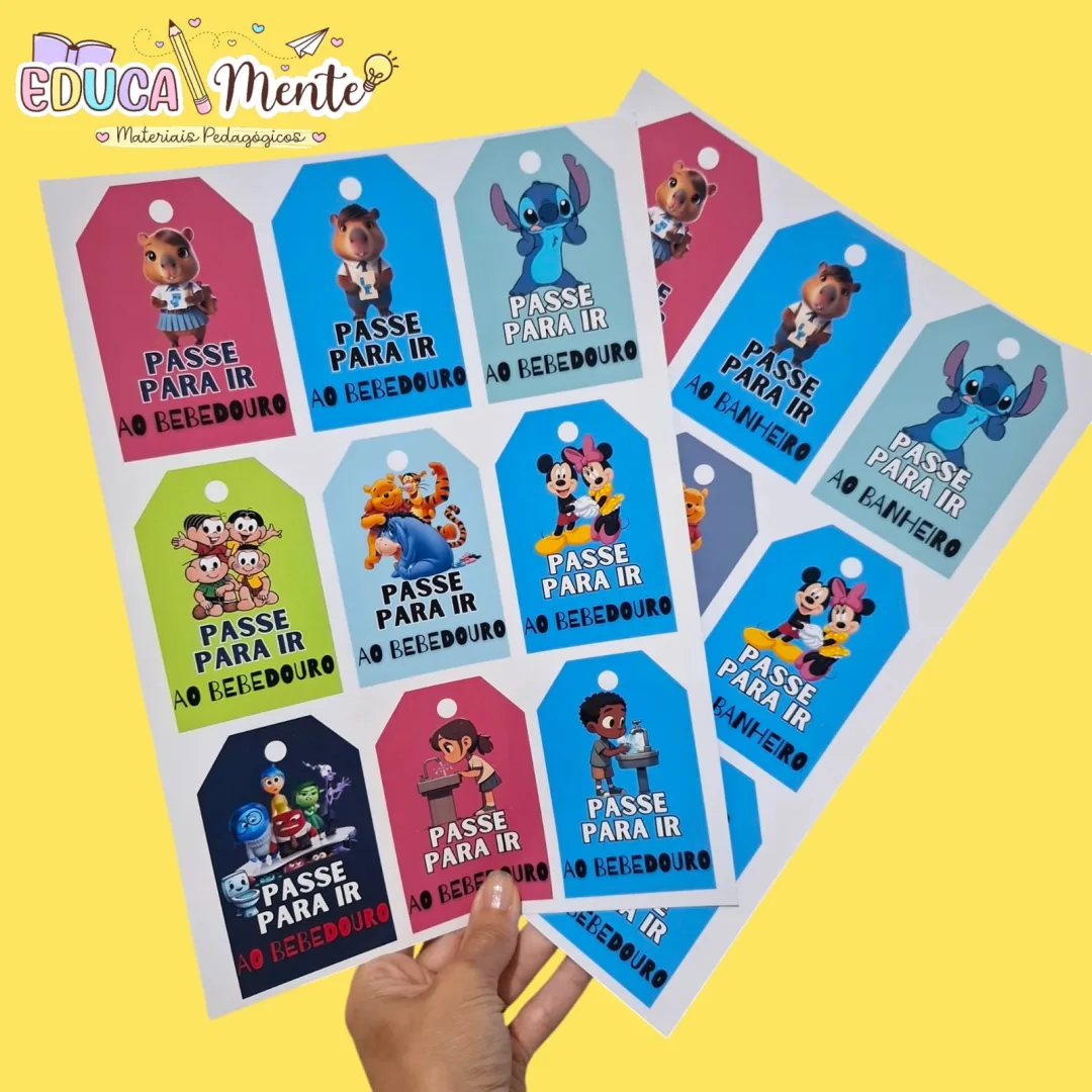 💛 PASSE PARA BANHEIRO OU BEBEDOURO 🩵 — imagem 5