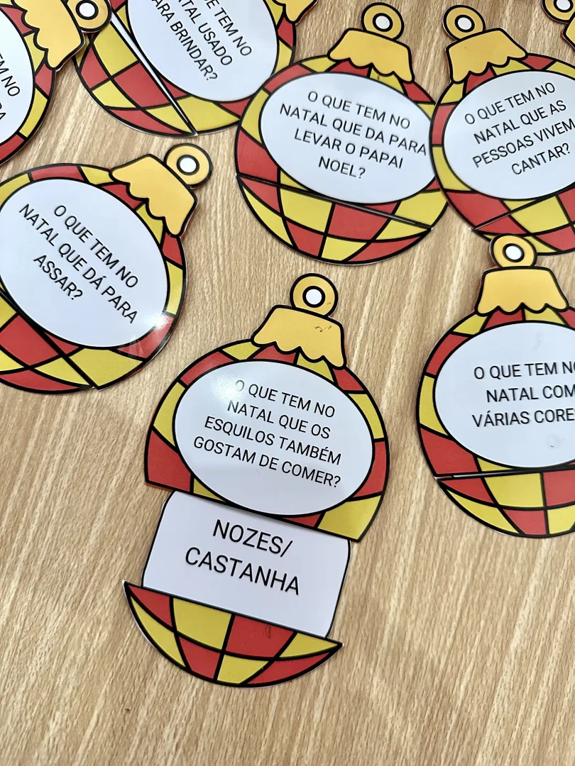 Pense Rápido Natal — 33 Fichas com Perguntas para Crianças de 4 a 7 Anos em PDF — imagem 4