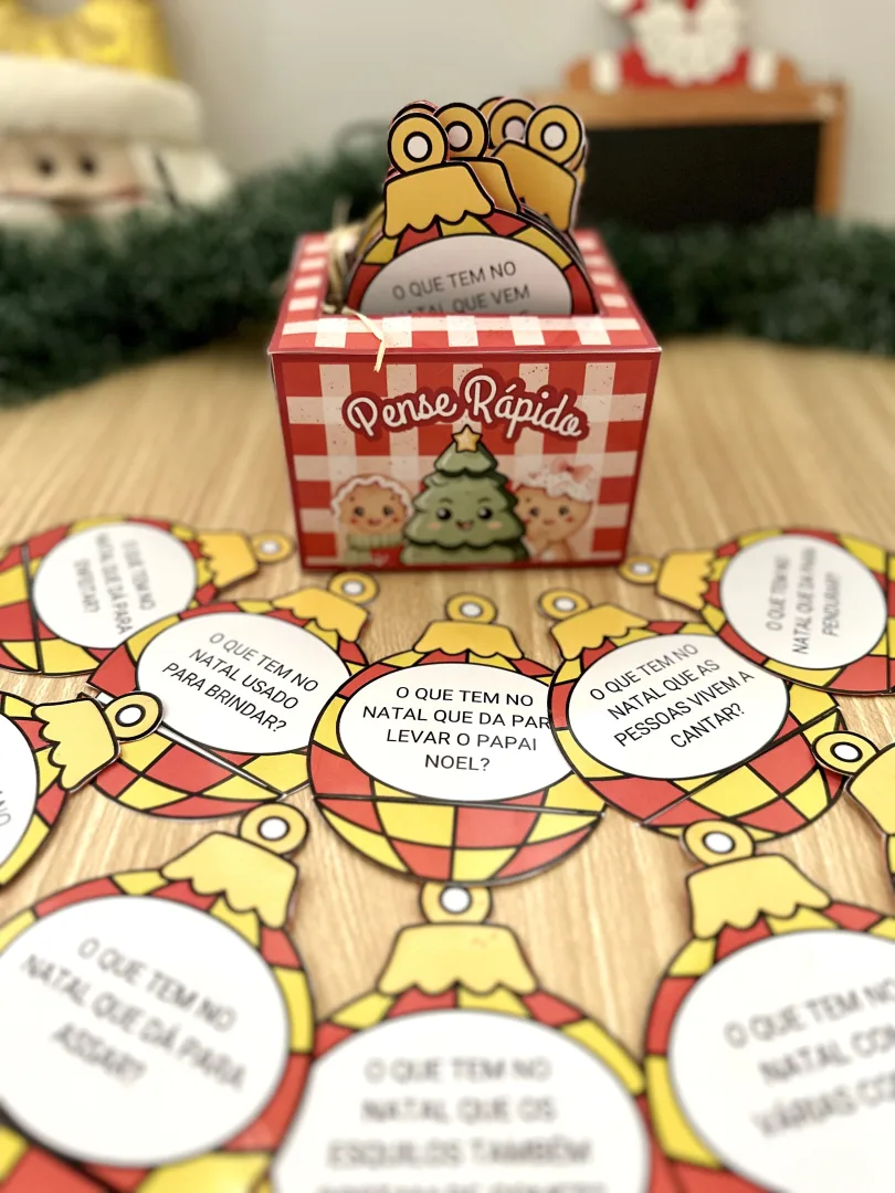 Pense Rápido Natal — 33 Fichas com Perguntas para Crianças de 4 a 7 Anos em PDF — imagem 6