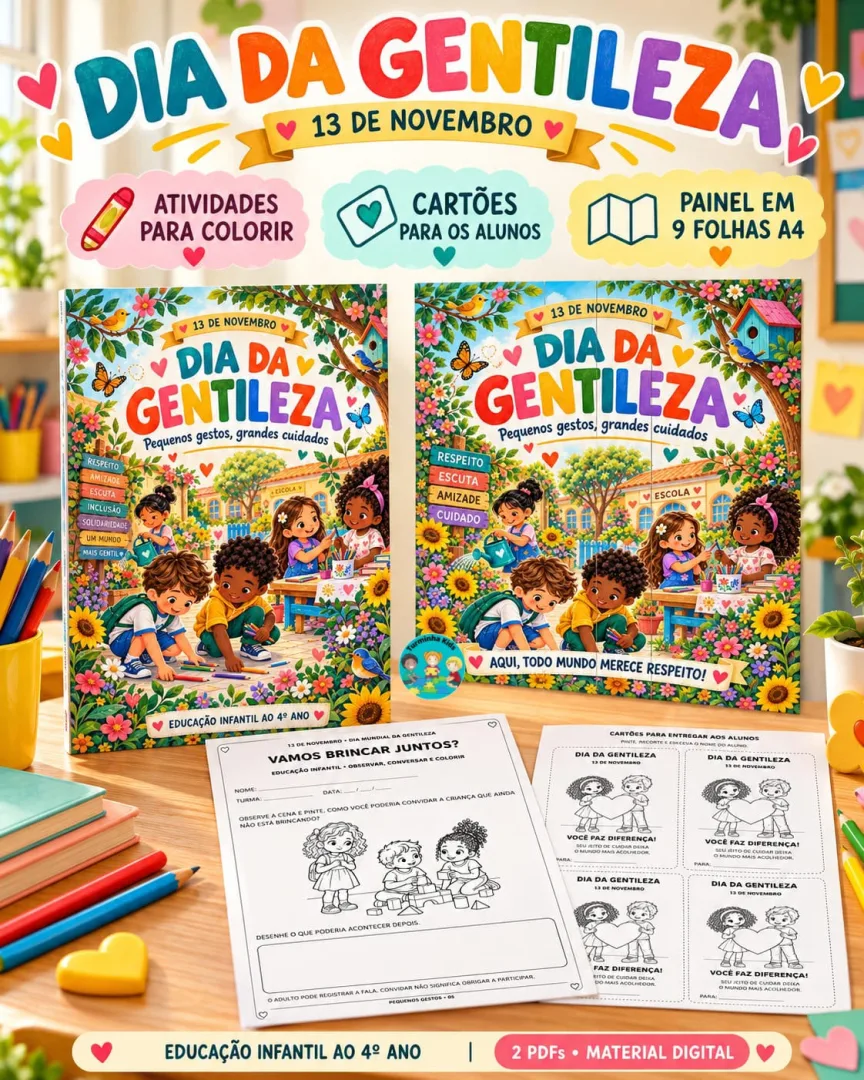 Pequenos gestos, grandes cuidados! 💰7,00 Trabalhe a gentileza com sua turma por meio de propostas que convidam as crian — imagem 2