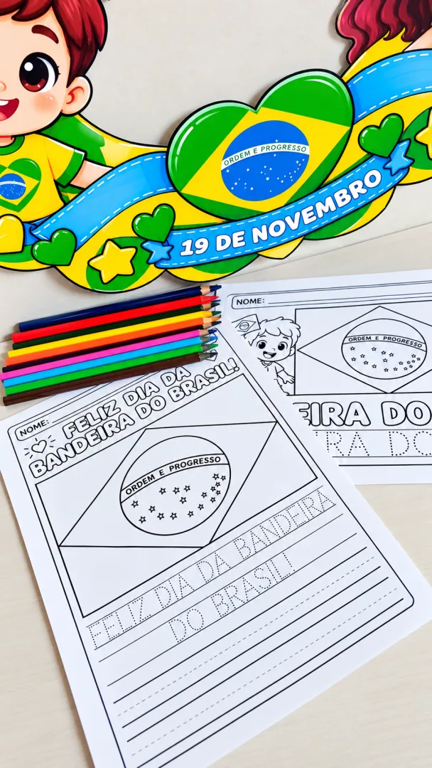 Pequenos Patriotas 1º Ao 5º Ano – Moldura para Fotos e Atividades em PDF — imagem 2