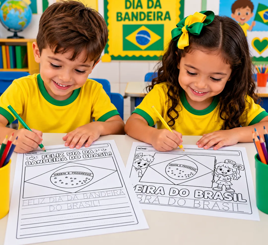 Pequenos Patriotas 1º Ao 5º Ano – Moldura para Fotos e Atividades em PDF — imagem 3