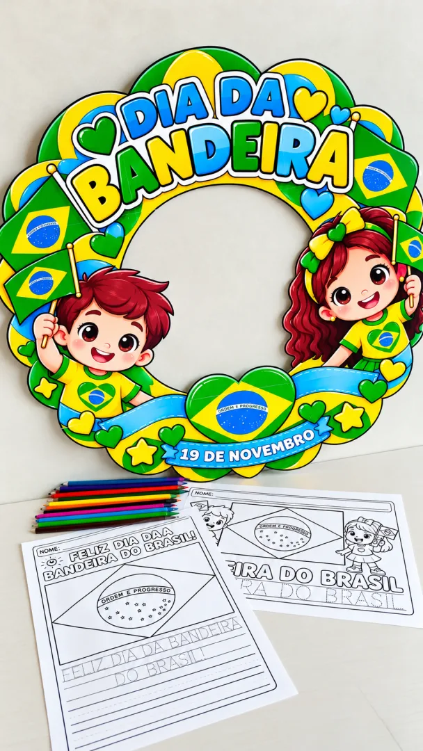 Pequenos Patriotas 1º Ao 5º Ano – Moldura para Fotos e Atividades em PDF — imagem 6