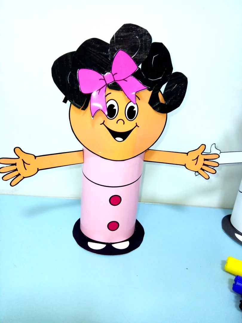 Personagem Menina Bonita do Laço de Fita para Atividades Escolares — imagem 4