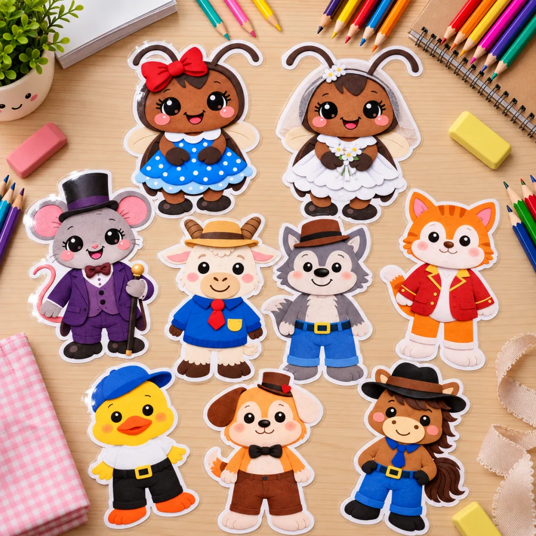Personagens Quem Quer Casar com a Dona Baratinha - Educação Infantil - Arquivo Digital — imagem 2