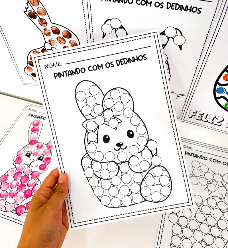 Pintando com os Dedinhos - Páscoa Comercial — imagem 4