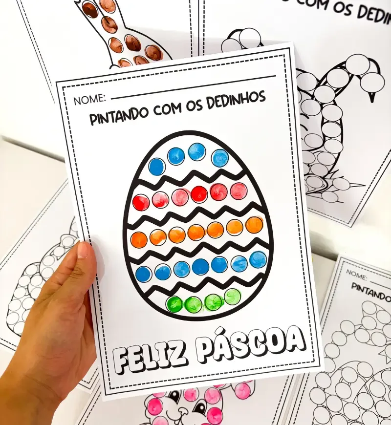 Pintando com os Dedinhos - Páscoa Comercial — imagem 5