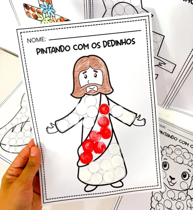 Pintando com os Dedinhos - Páscoa Cristã — imagem 3