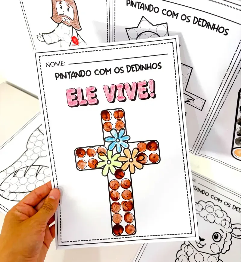 Pintando com os Dedinhos - Páscoa Cristã — imagem 4