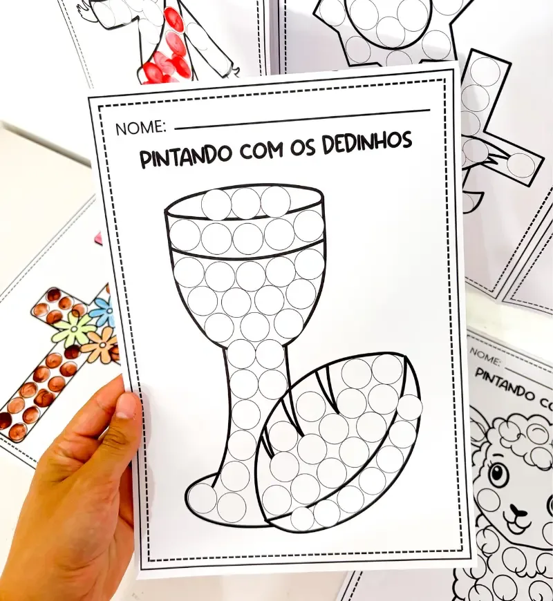 Pintando com os Dedinhos - Páscoa Cristã — imagem 6
