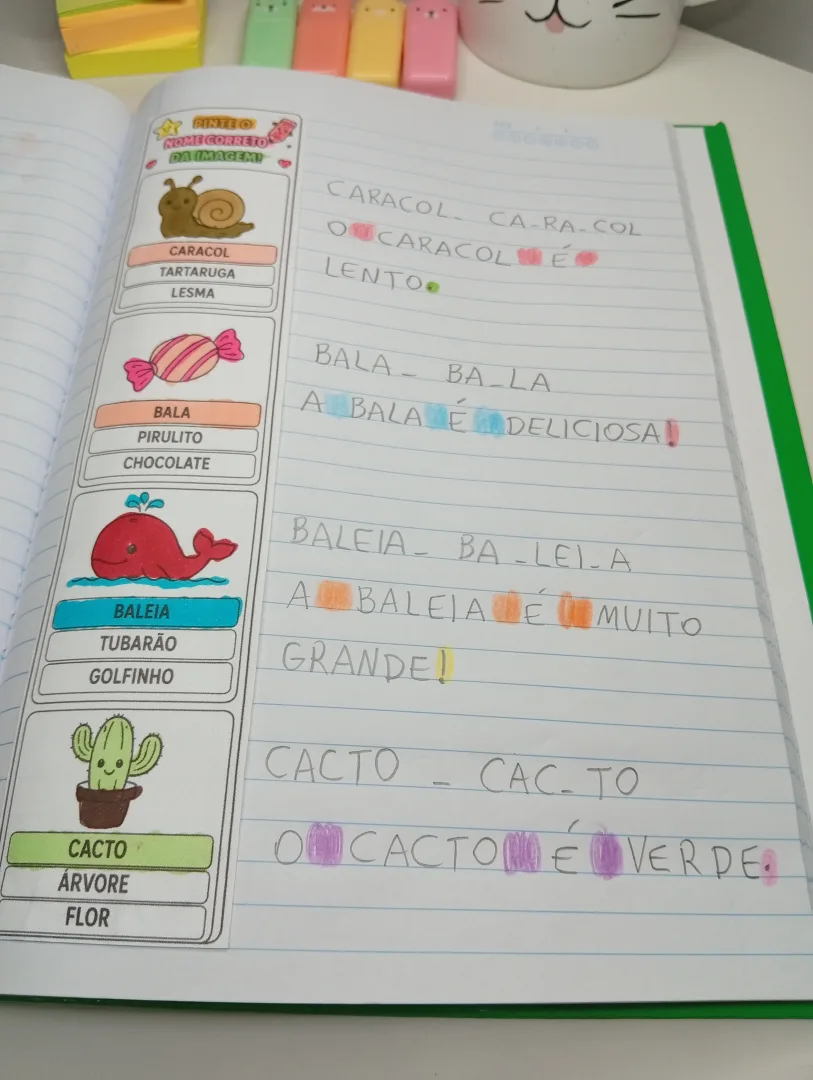 Pinte o Nome da Imagem – 20 Fichas de Alfabetização em PDF — imagem 2