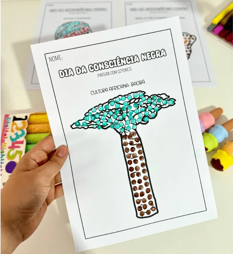 Pintura Sensorial Consciência Negra Educação Infantil PDF — imagem 3