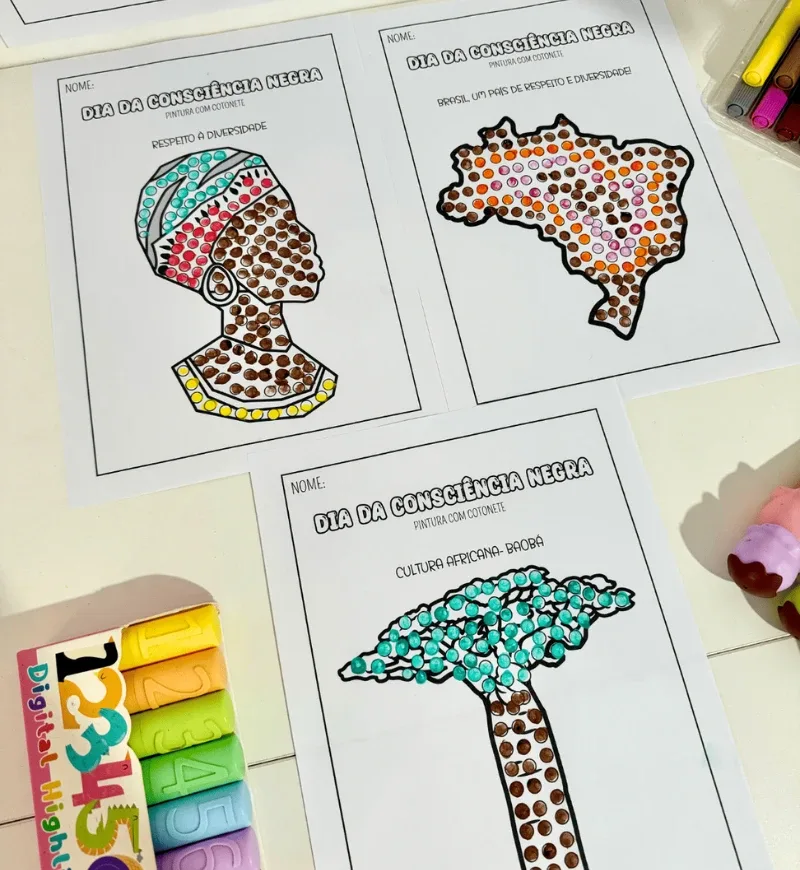 Pintura Sensorial Consciência Negra Educação Infantil PDF — imagem 5