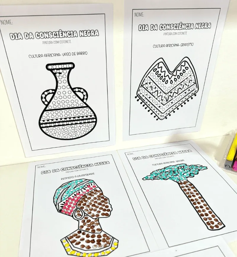 Pintura Sensorial Consciência Negra Educação Infantil PDF — imagem 6