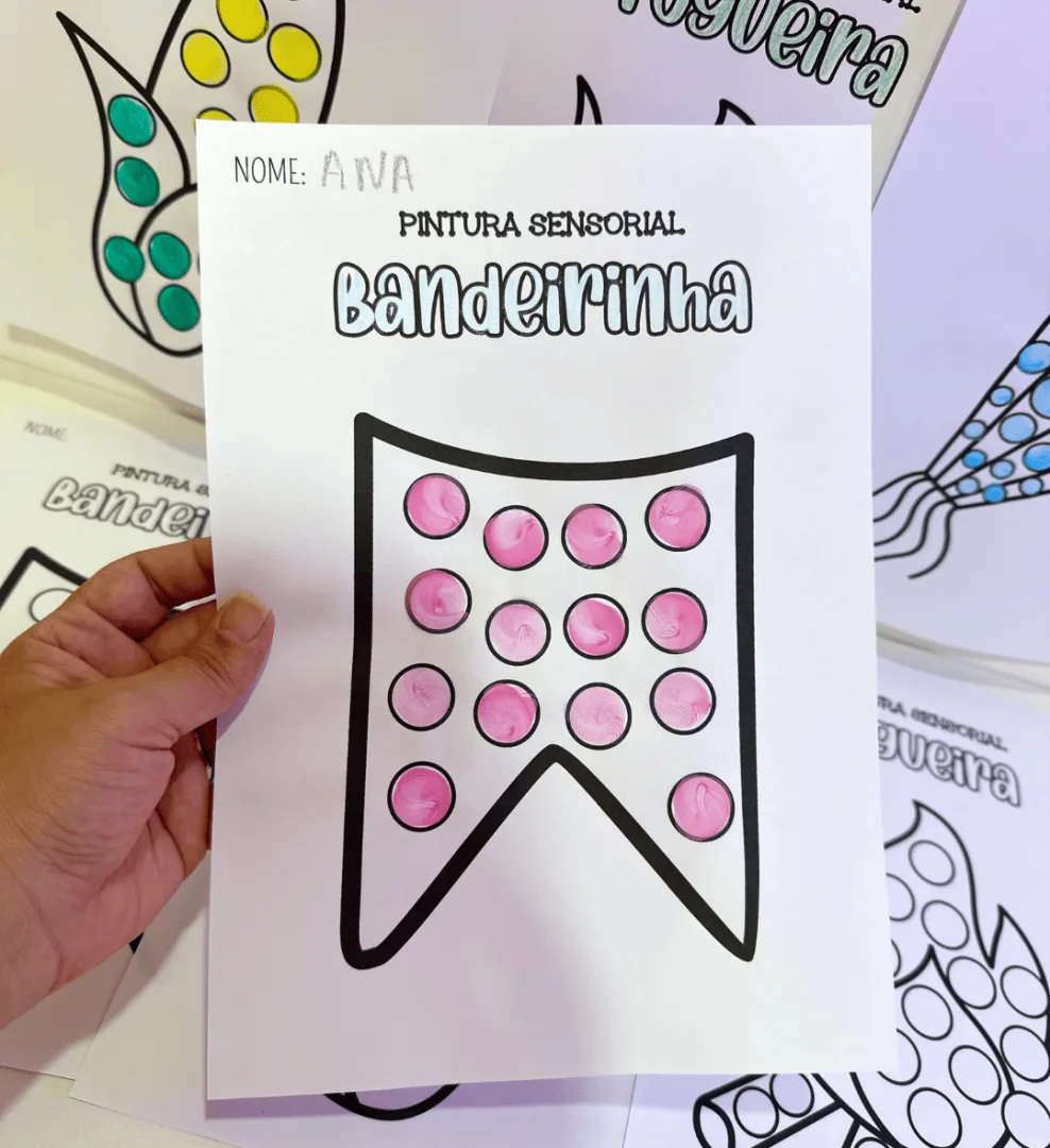 Pintura Sensorial - Festa Junina — imagem 3