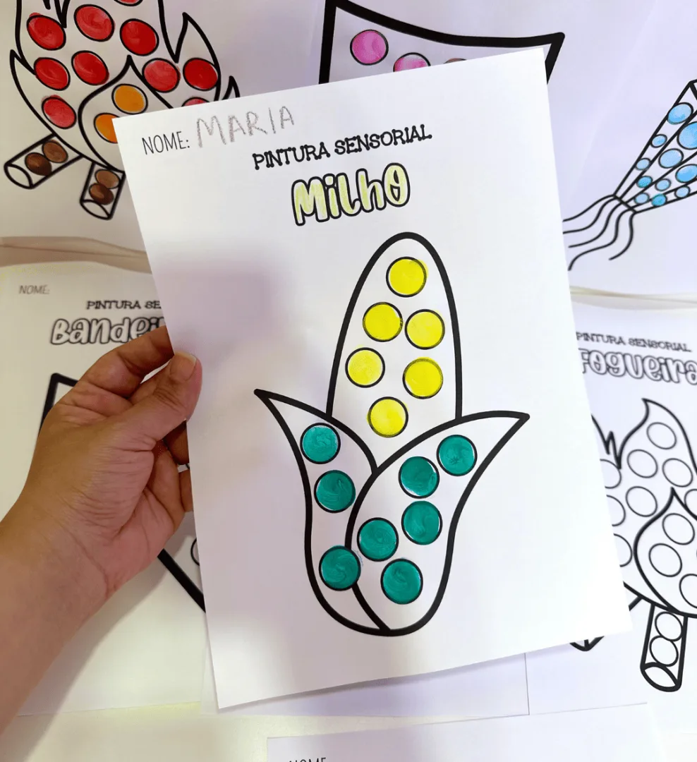 Pintura Sensorial - Festa Junina — imagem 4