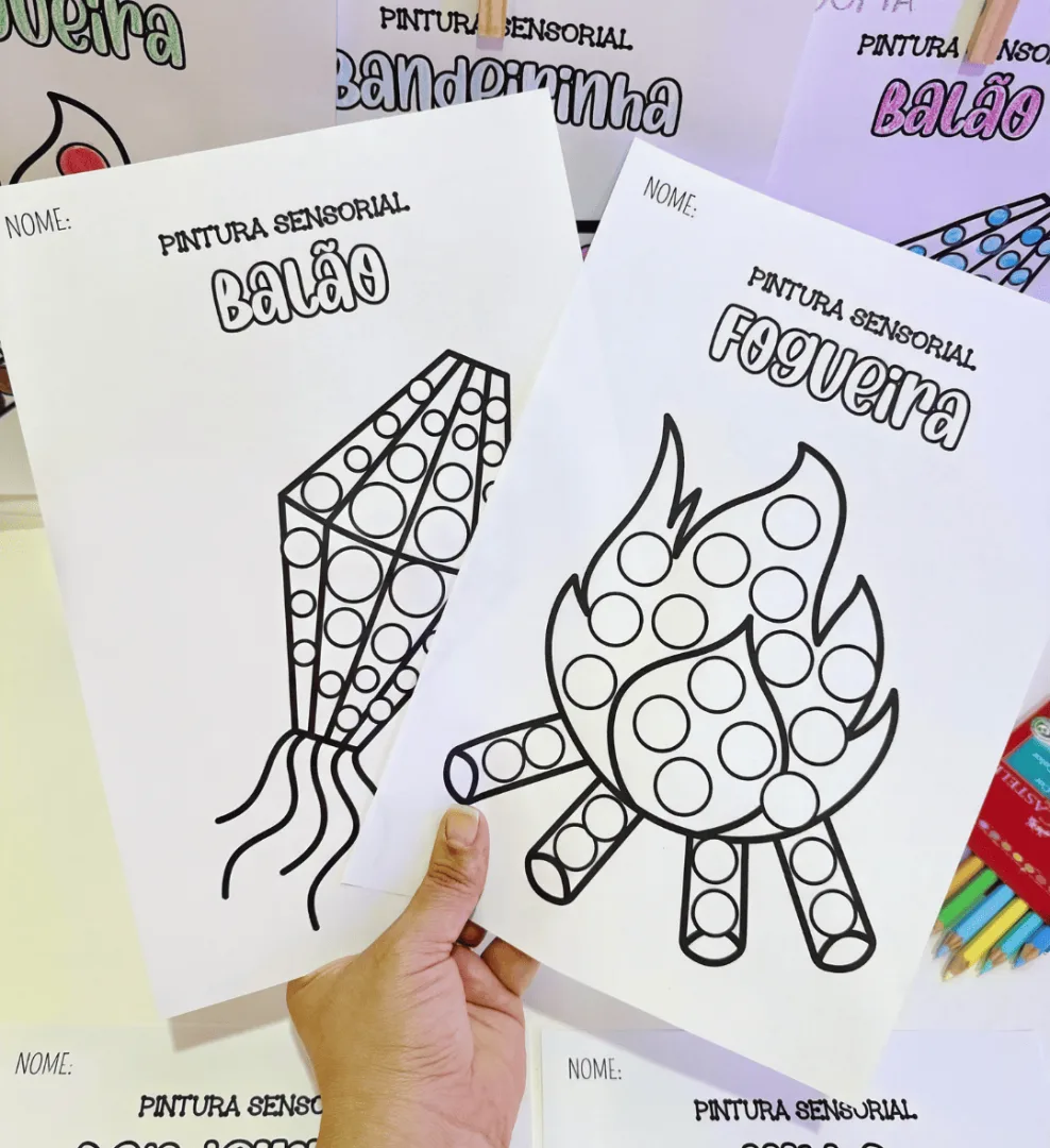 Pintura Sensorial - Festa Junina — imagem 6