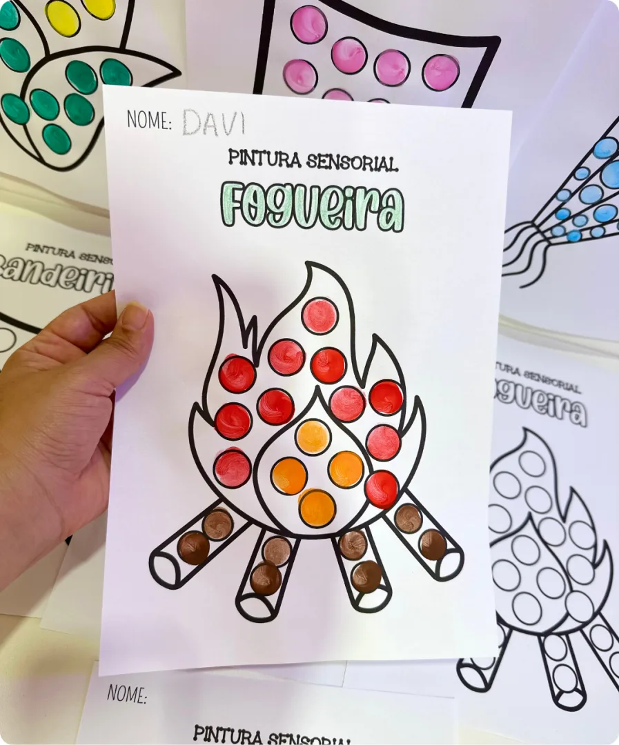 PINTURA SENSORIAL - FESTAS JUNINAS — imagem 2