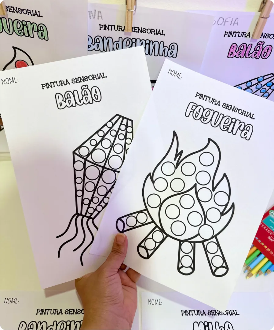PINTURA SENSORIAL - FESTAS JUNINAS — imagem 5
