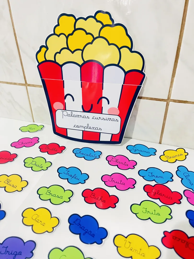 Pipoca de Letras Cursivas Complexas — um estouro de aprendizado! — imagem 3