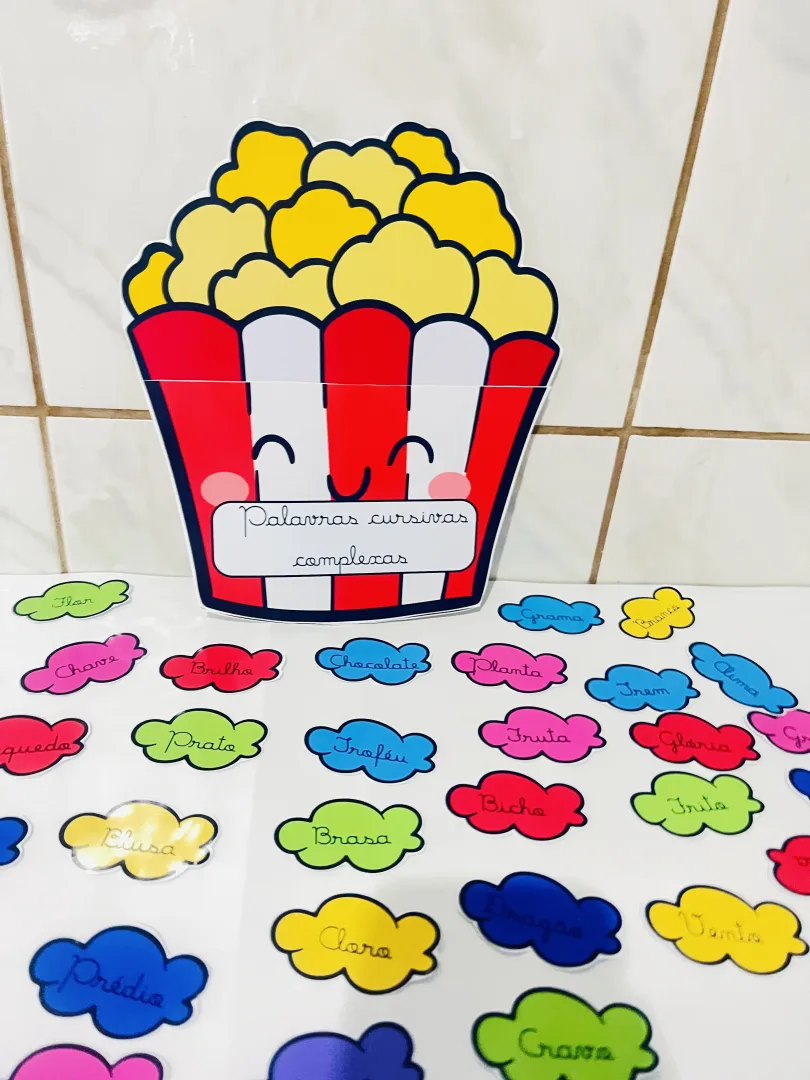 Pipoca de Letras Cursivas Complexas — um estouro de aprendizado! — imagem 2