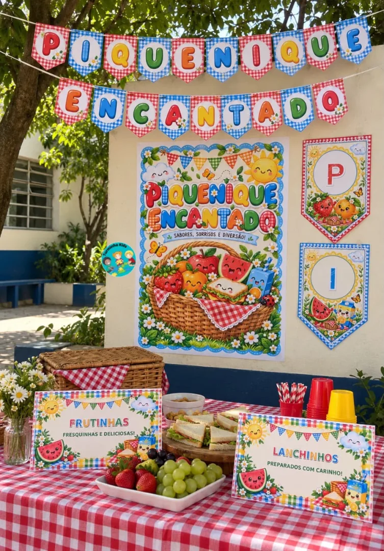 🧺🌞 PIQUENIQUE ENCANTADO 🌞🧺 SABORES, SORRISOS E DIVERSÃO!  Transforme o piquenique das crianças em um momento cheio d — imagem 4