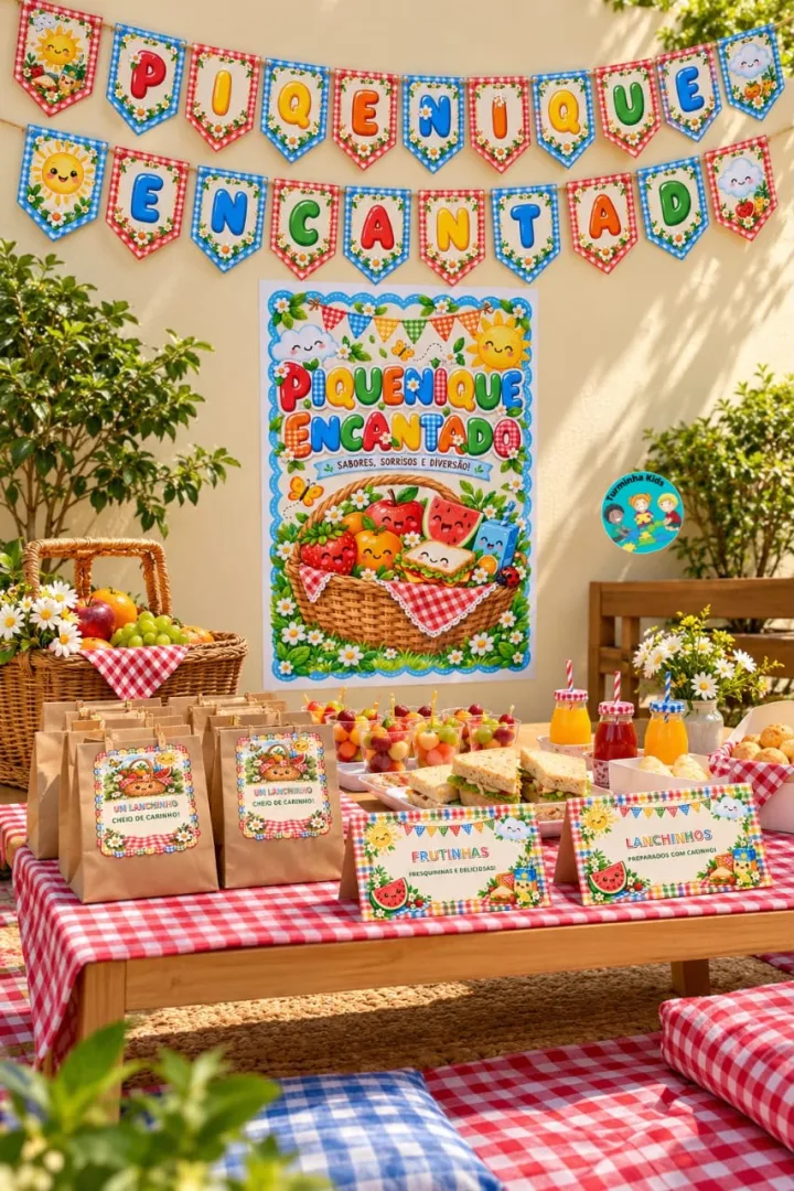 🧺🌞 PIQUENIQUE ENCANTADO 🌞🧺 SABORES, SORRISOS E DIVERSÃO!  Transforme o piquenique das crianças em um momento cheio d — imagem 5