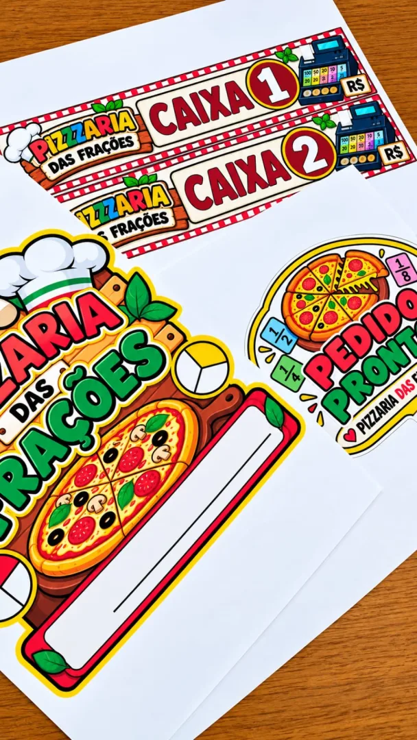 Pizzaria das Frações – Atividade Lúdica de Matemática para o 4º Ano Em PDF — imagem 2