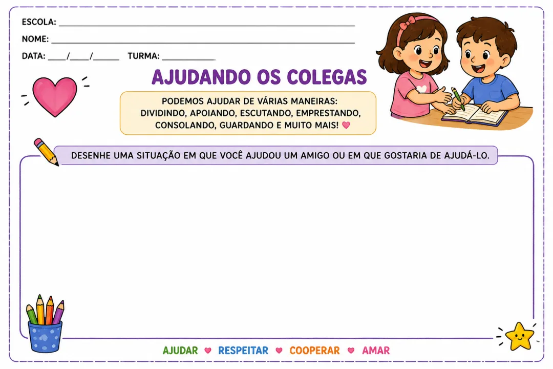 Planejamento Ajudante do Dia - Educação Infantil - PDF — imagem 4