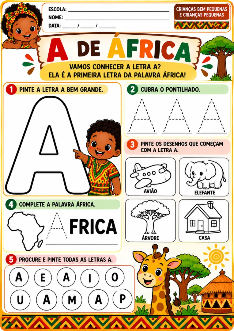 Planejamento Quinzena Africana Berçário e Educação Infantil PDF — imagem 6
