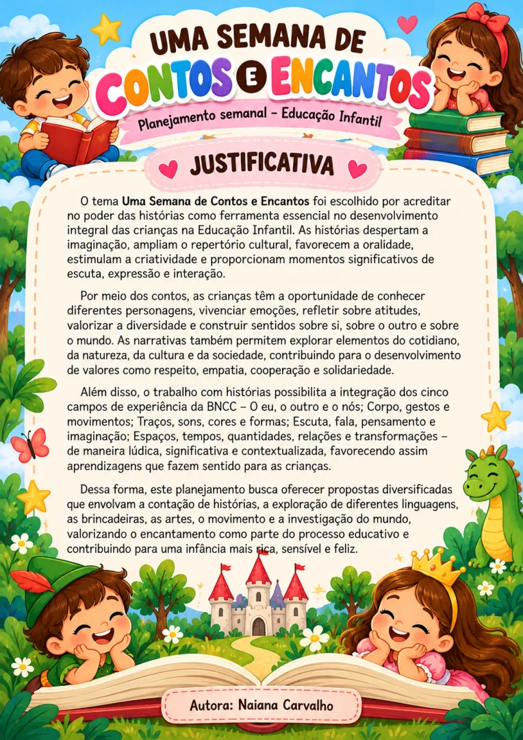 Planejamento Semanal: Contos — imagem 3