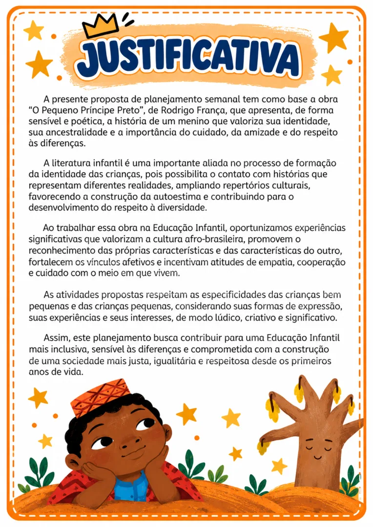 Planejamento Semanal da Educação Infantil O Pequeno Príncipe Preto em PDF — imagem 3