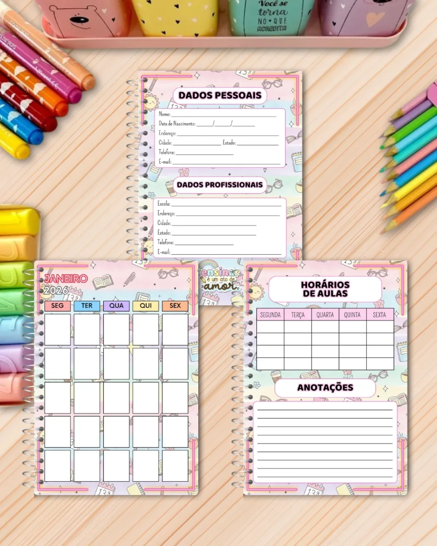 PLANNER / CADERNO DA PROFESSORA: CORUJINHA — imagem 2