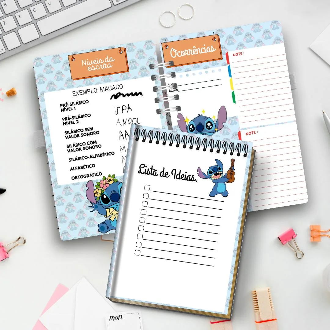 PLANNER / CADERNO DO PROFESSOR (A) 2026: STITCH — imagem 3