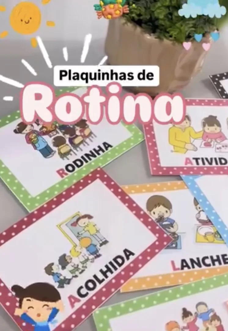 Plaquinhas de Rotina para Educação Infantil  — imagem 3