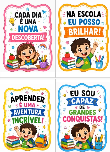 🎒✨ PLAQUINHAS VOLTA ÀS AULAS ✨🎒 — imagem 2