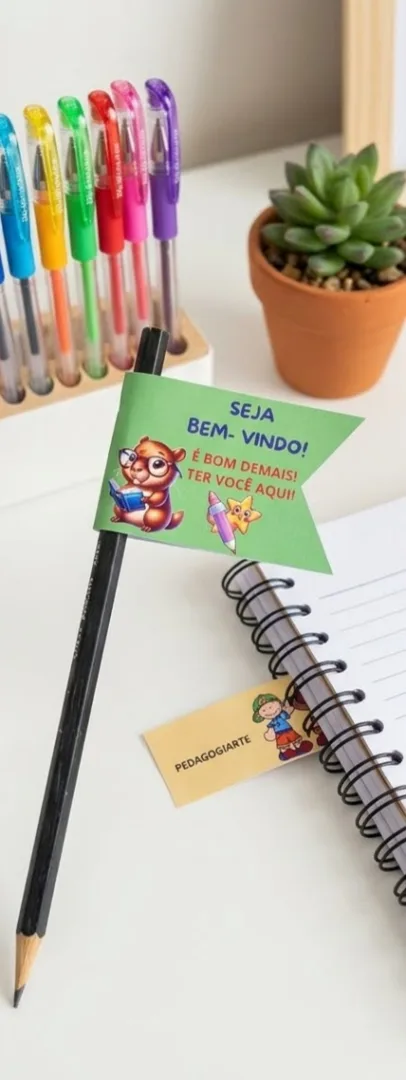 Ponteira de lápis volta às aulas PDF Ed infantil e Ensino fundamental  — imagem 3