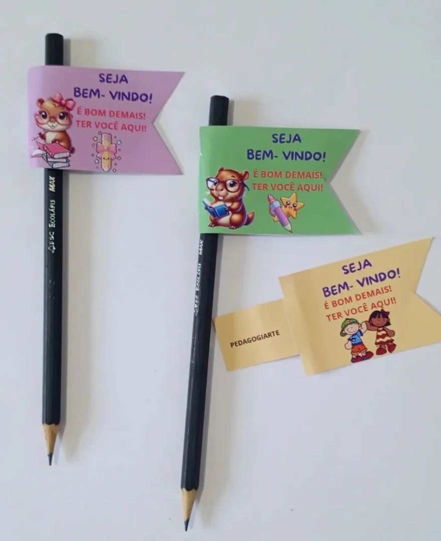Ponteira de lápis volta às aulas PDF Ed infantil e Ensino fundamental  — imagem 4