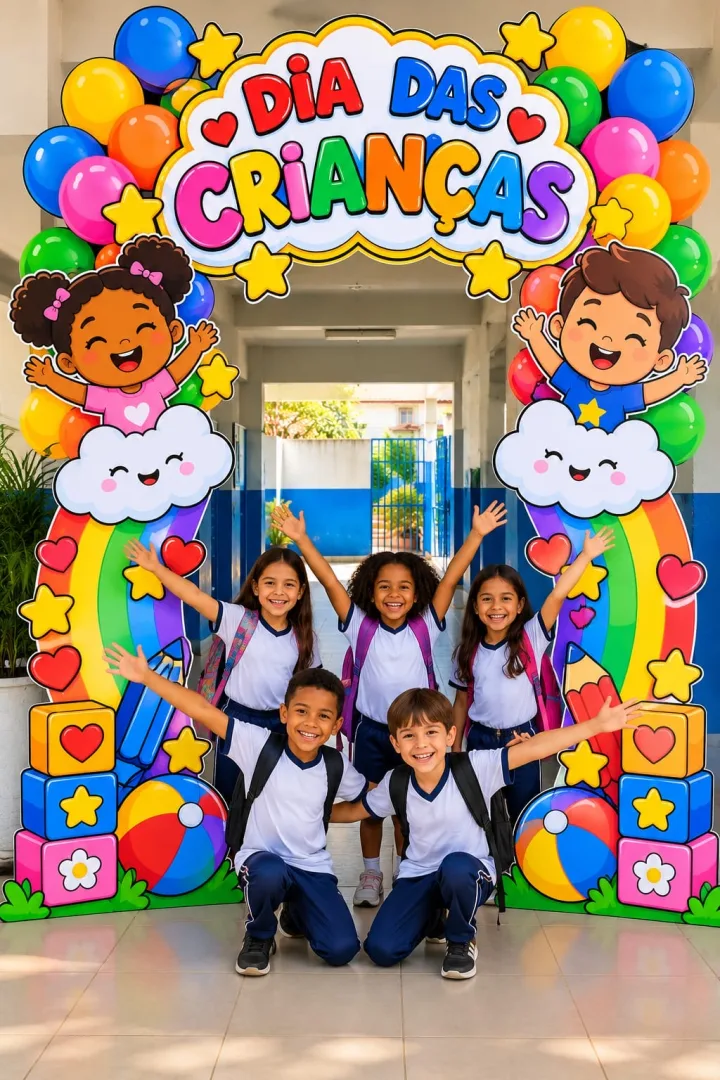 🎈✨ *PORTAL DIA DAS CRIANÇAS*✨🎈 💰8,00 Transforme a entrada da escola em um espaço cheio de alegria e cor para comemora — imagem 2