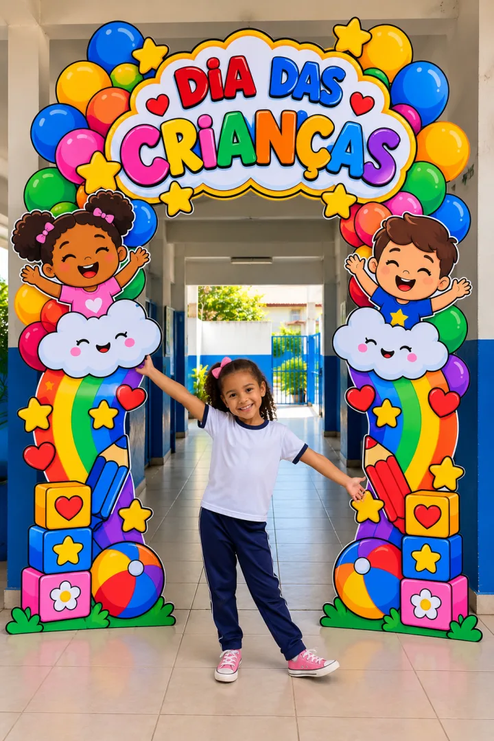 Portal Dia das Crianças Educação Infantil – Decoração Escolar Colorida e Divertida em PDF! — imagem 4