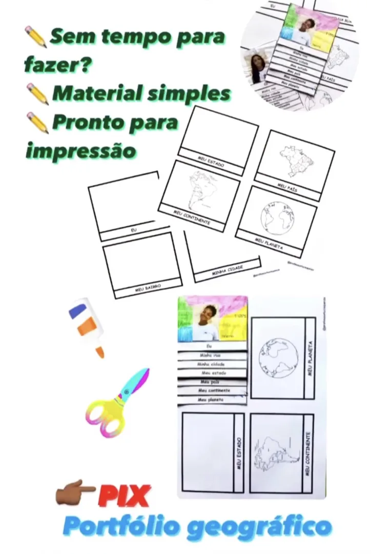 Portfólio Geográfico Recorte, Colagem e Montagem em PDF 6° Ano — imagem 3